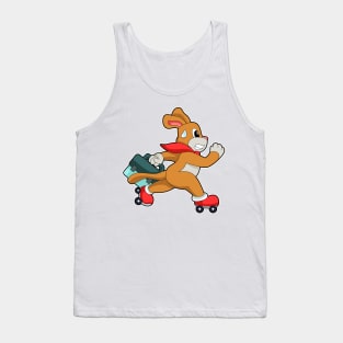 Dog with Roller skates Tank Top